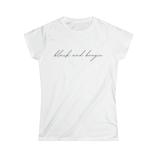 Black and Bougie Women's Softstyle Tee