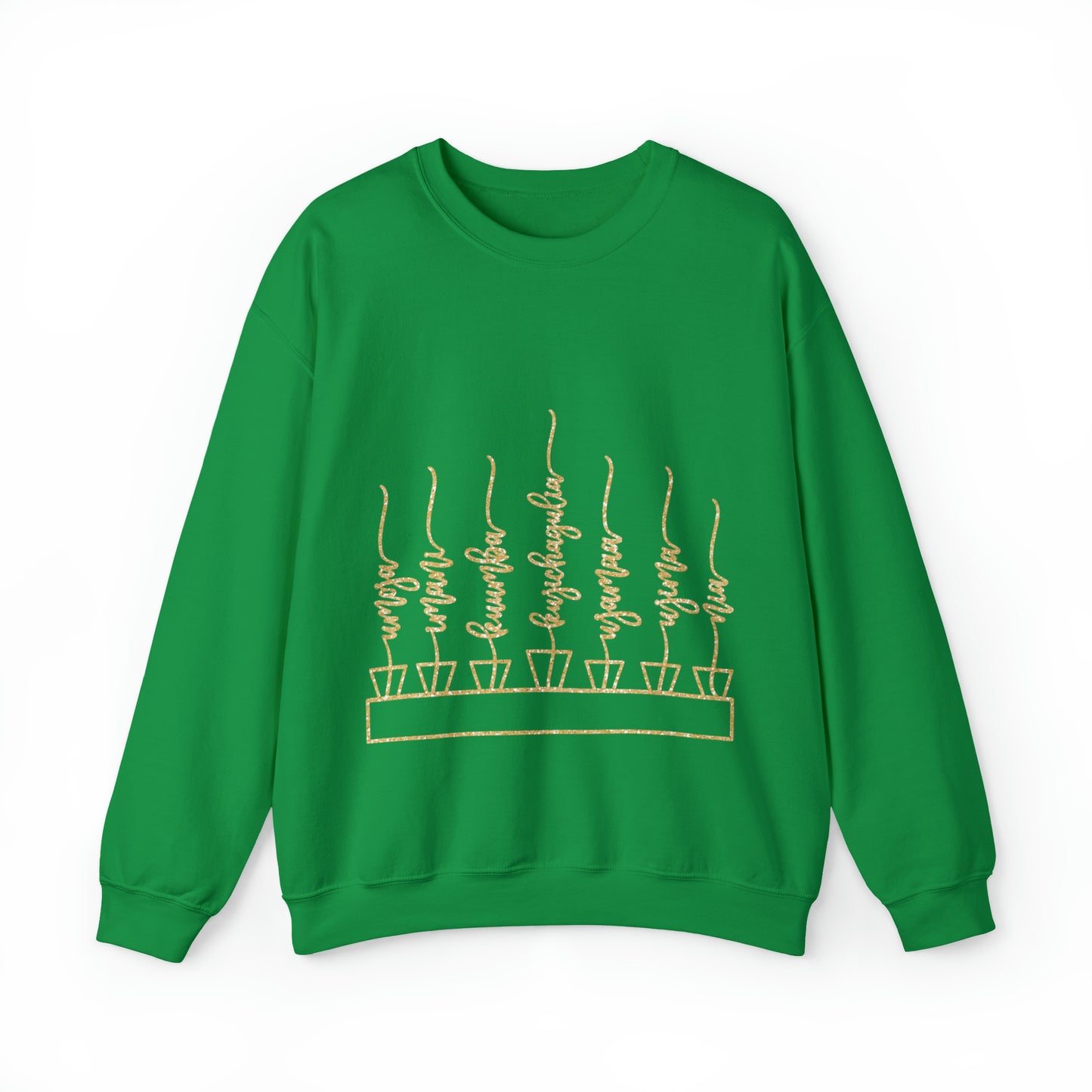 Kwanzaa Kinara with Candles Unisex Heavy Blend™ Crewneck Sweatshirt