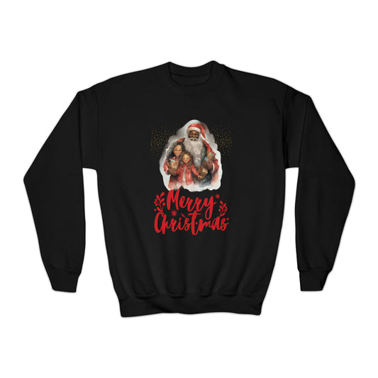 Youth Santa Family Crewneck Sweatshirt