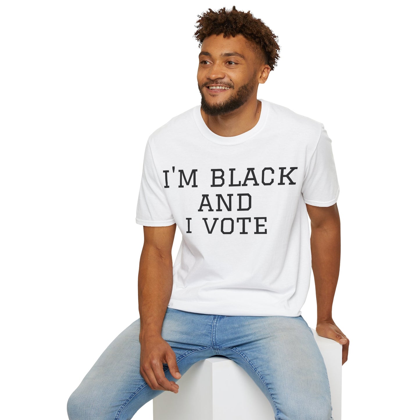 I’m Black and I Vote Unisex Softstyle T-Shirt