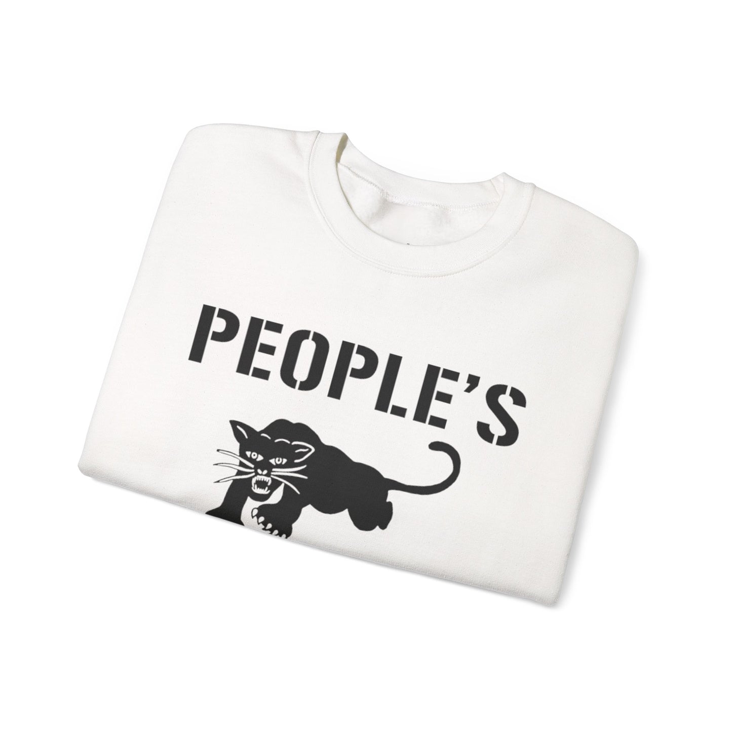 Crewneck Sweatshirt — "People's Free Food Program" Black City Graphic
