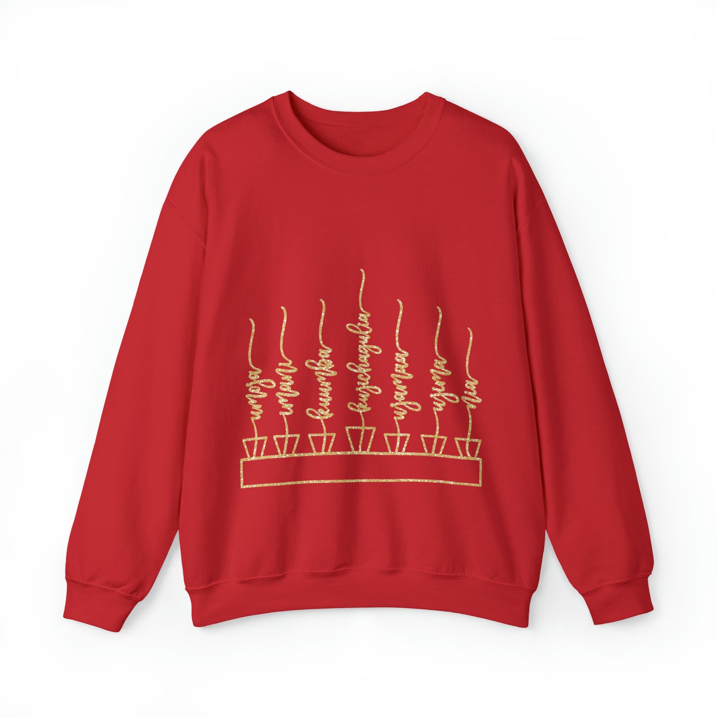 Kwanzaa Kinara with Candles Unisex Heavy Blend™ Crewneck Sweatshirt