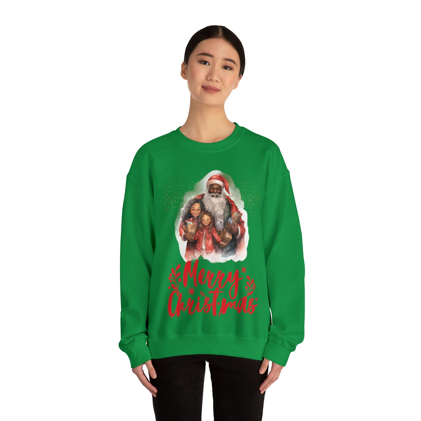 Santa Family Unisex Heavy Blend™ Crewneck Sweatshirt