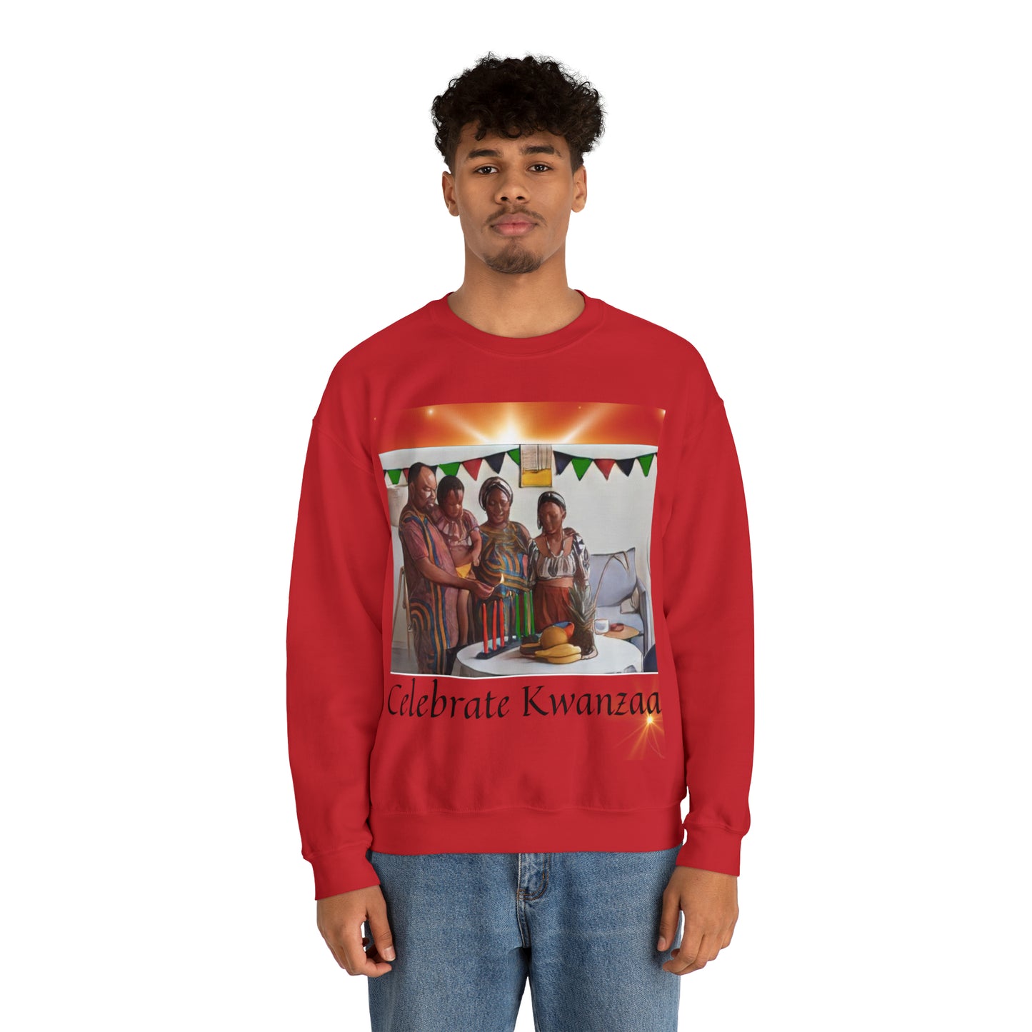 Celebrate Kwanzaa Unisex Heavy Blend™ Crewneck Sweatshirt