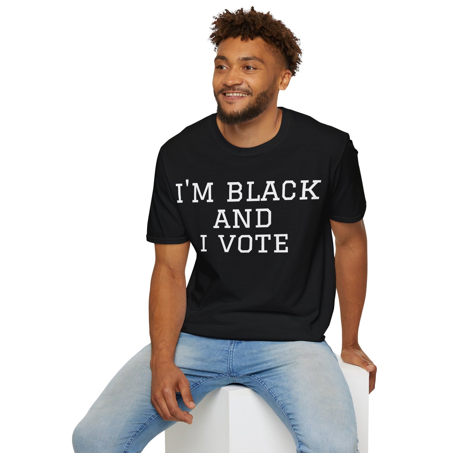 I’m Black and I Vote Unisex Softstyle T-Shirt