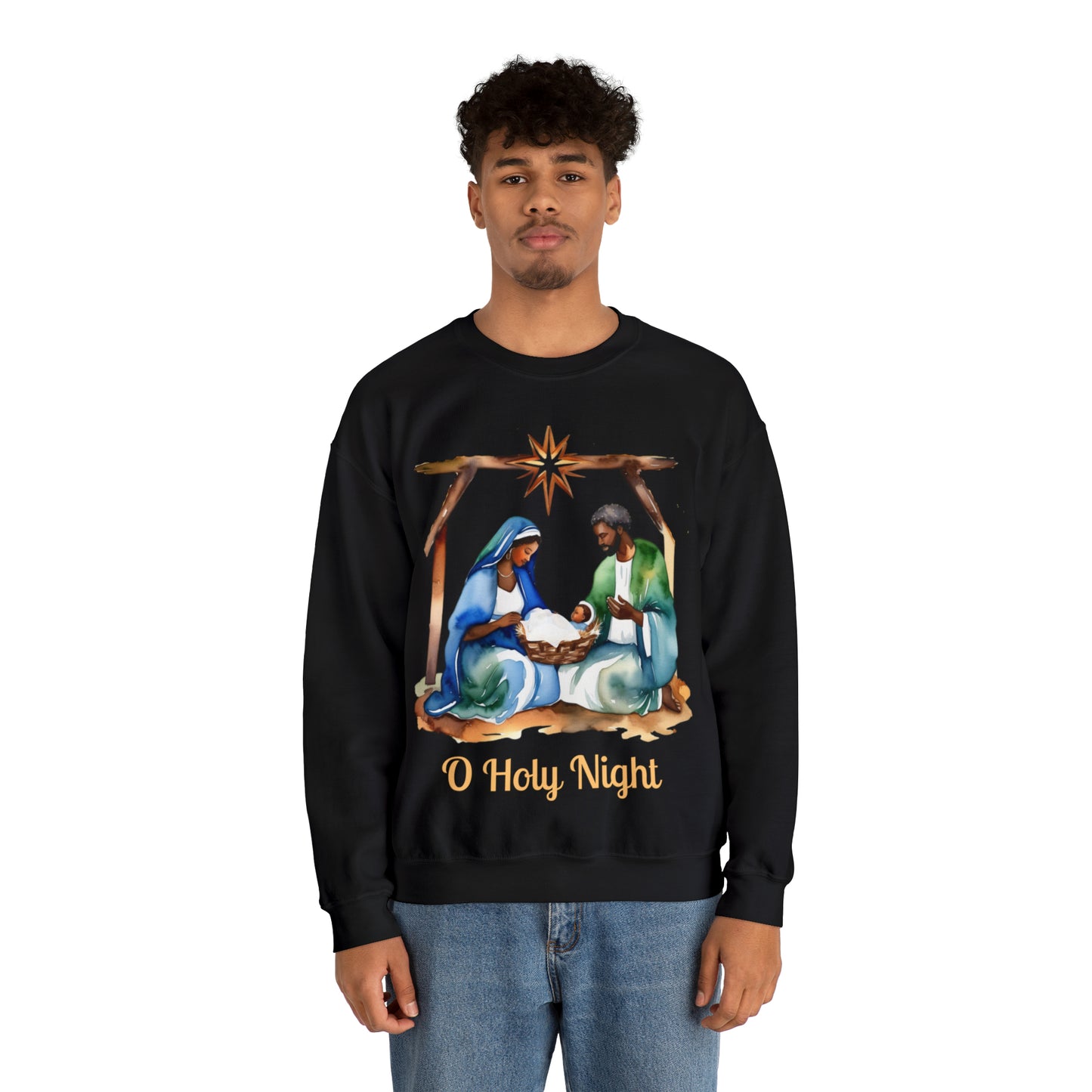 O Holy Night Unisex Heavy Blend™ Crewneck Sweatshirt