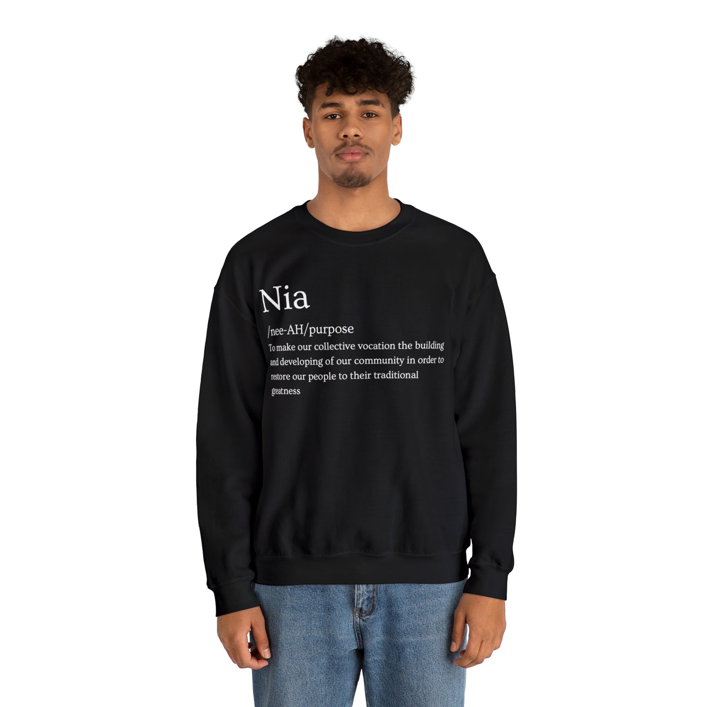 Nia Unisex Heavy Blend™ Crewneck Sweatshirt