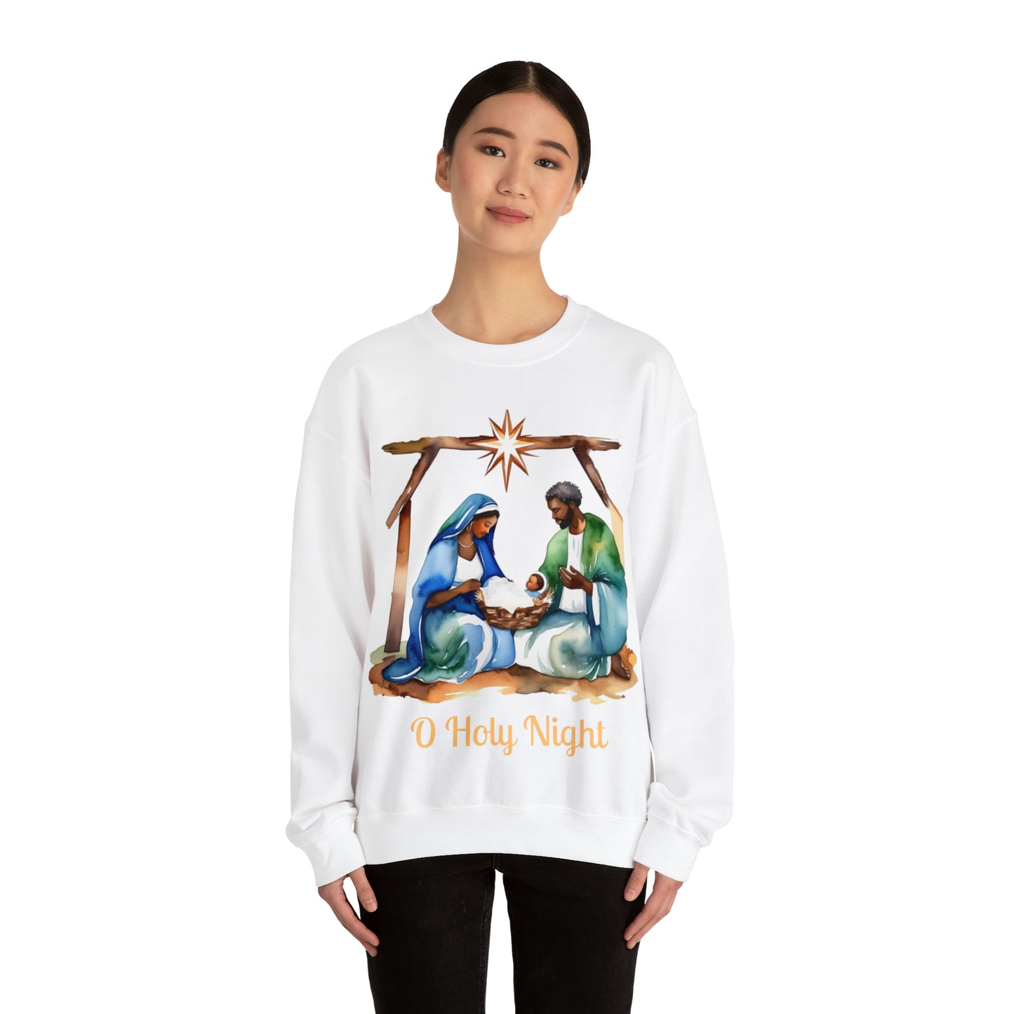 O Holy Night Unisex Heavy Blend™ Crewneck Sweatshirt