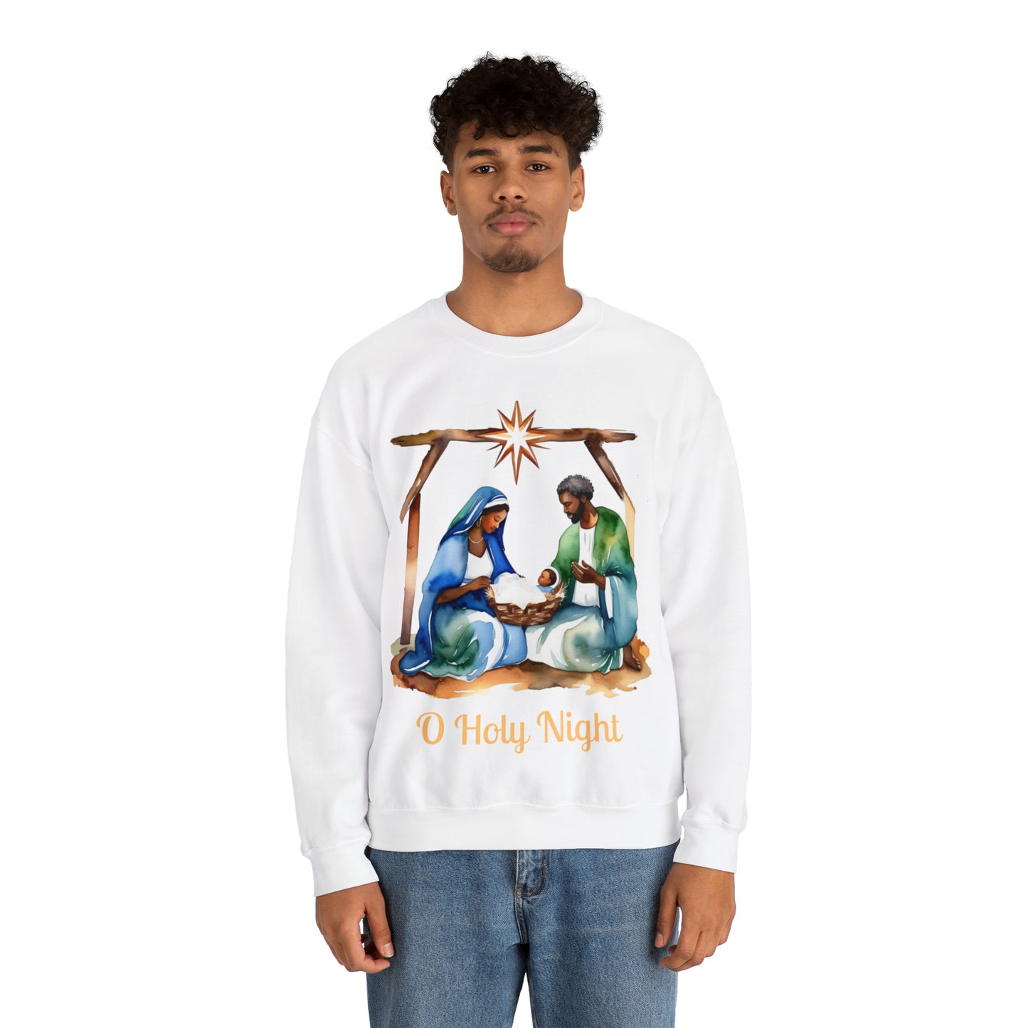 O Holy Night Unisex Heavy Blend™ Crewneck Sweatshirt