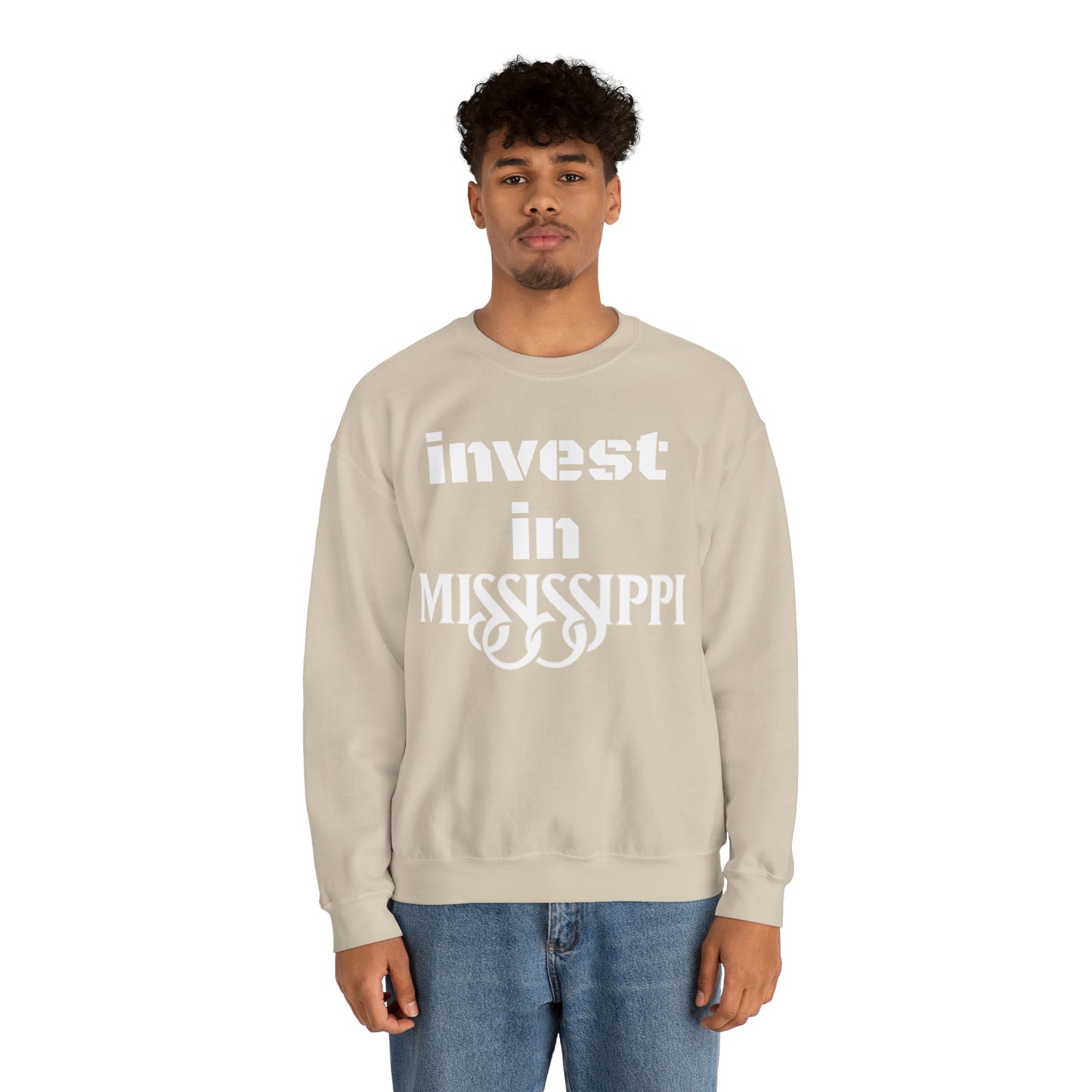 Mississippi Invest Unisex Heavy Blend™ Crewneck Sweatshirt