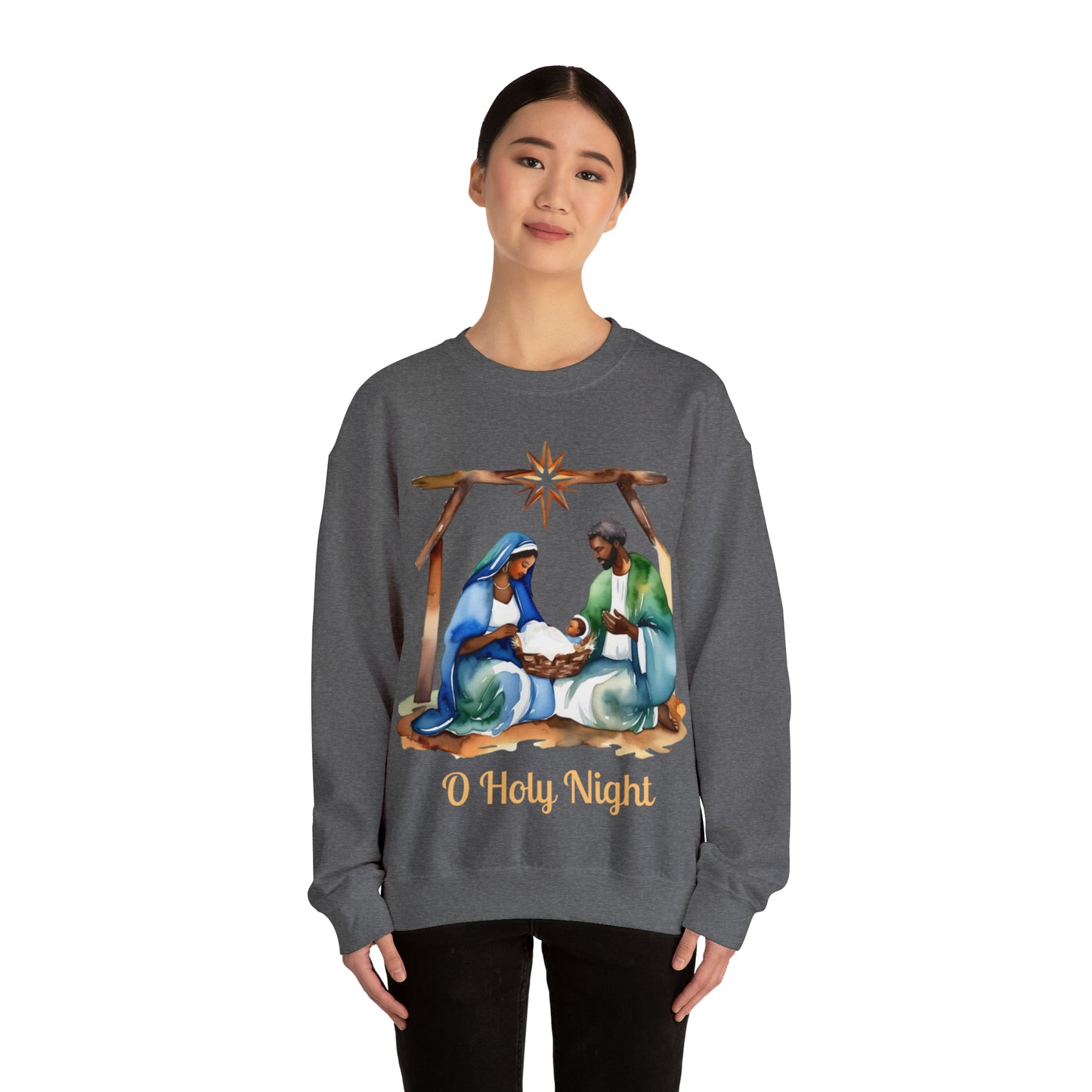 O Holy Night Unisex Heavy Blend™ Crewneck Sweatshirt