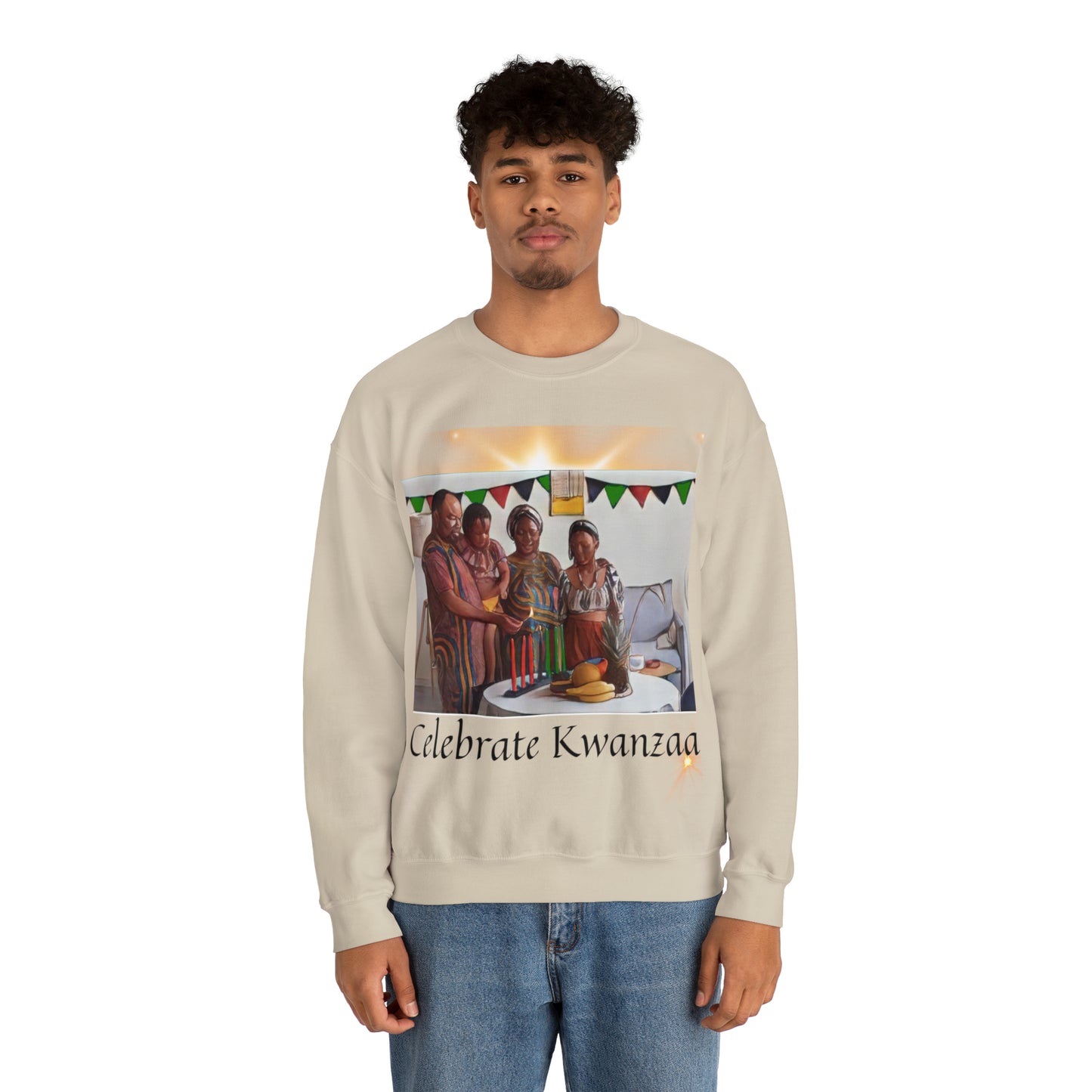 Celebrate Kwanzaa Unisex Heavy Blend™ Crewneck Sweatshirt