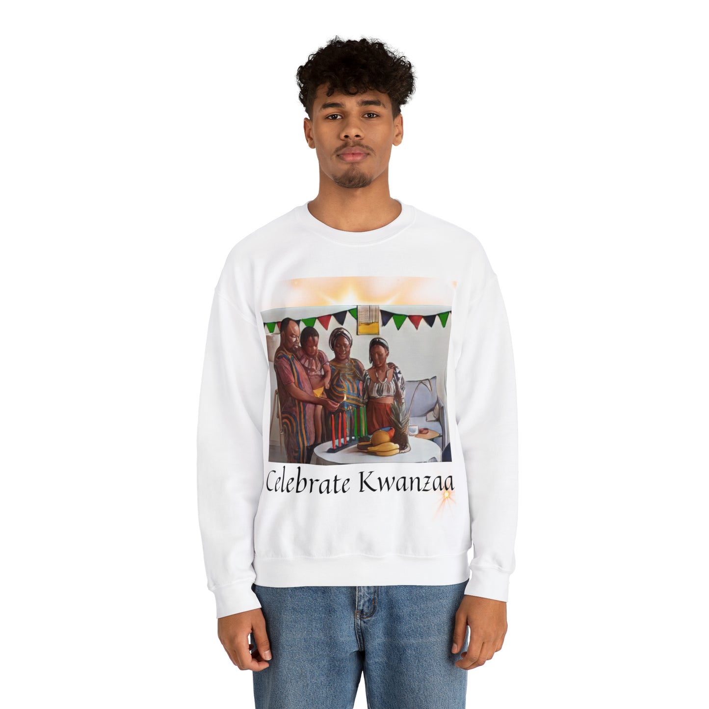 Celebrate Kwanzaa Unisex Heavy Blend™ Crewneck Sweatshirt