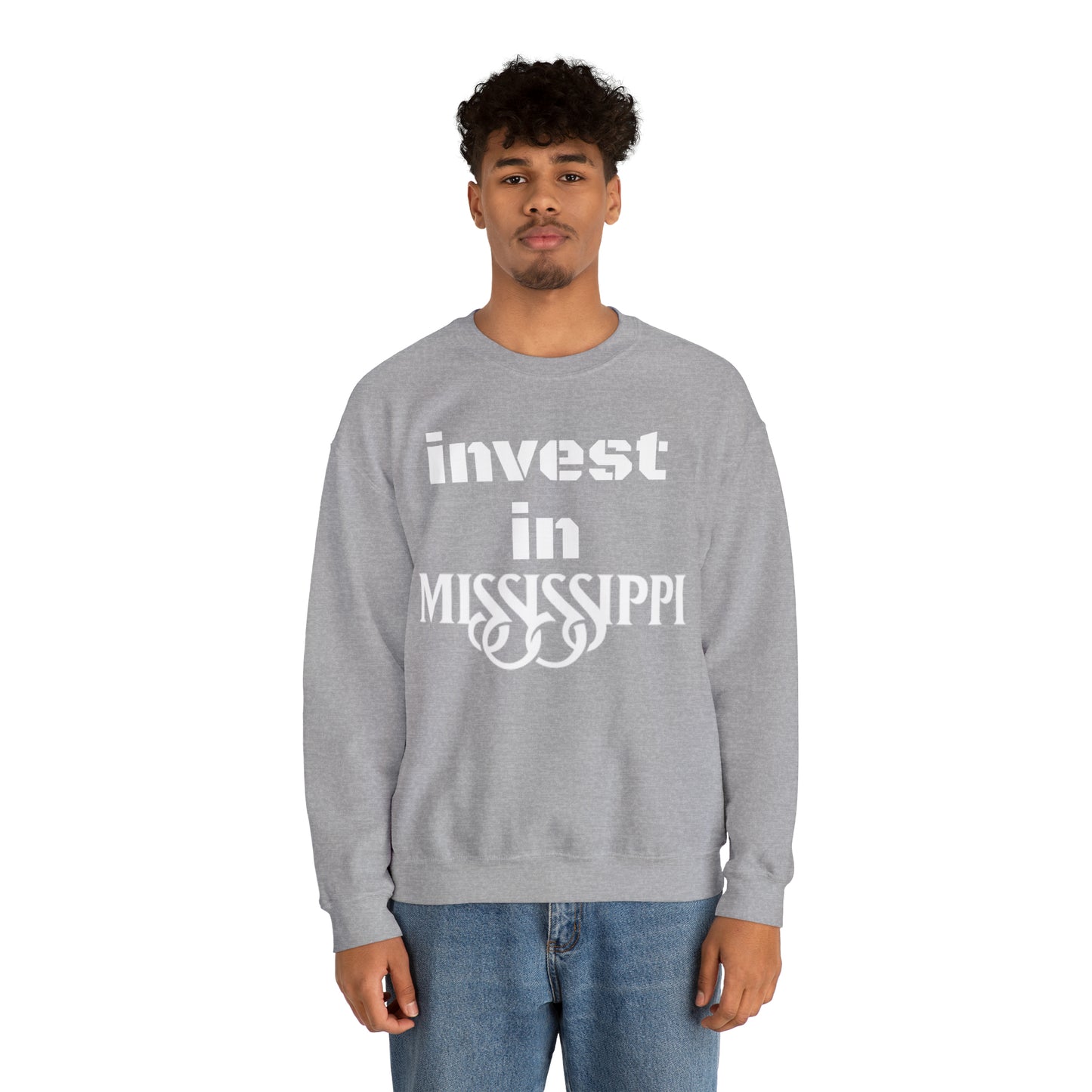 Mississippi Invest Unisex Heavy Blend™ Crewneck Sweatshirt