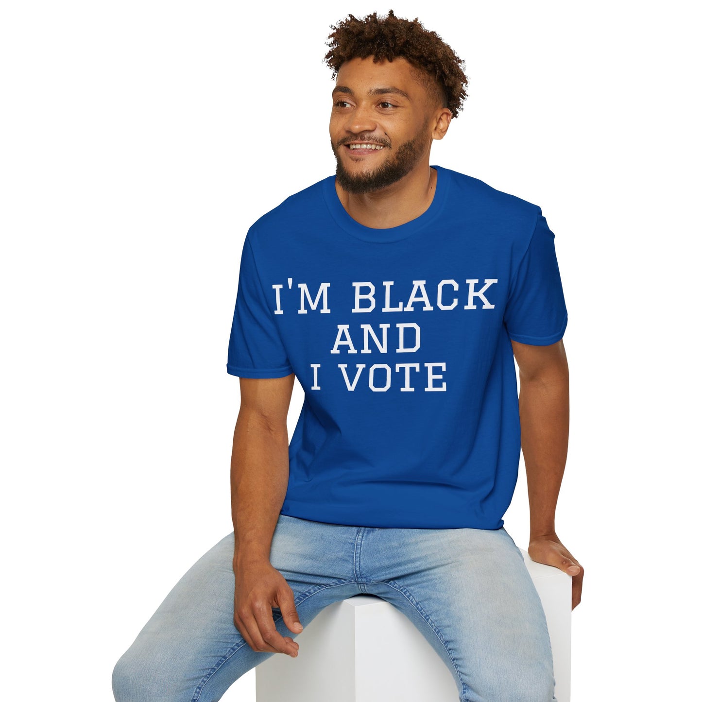 I’m Black and I Vote Unisex Softstyle T-Shirt