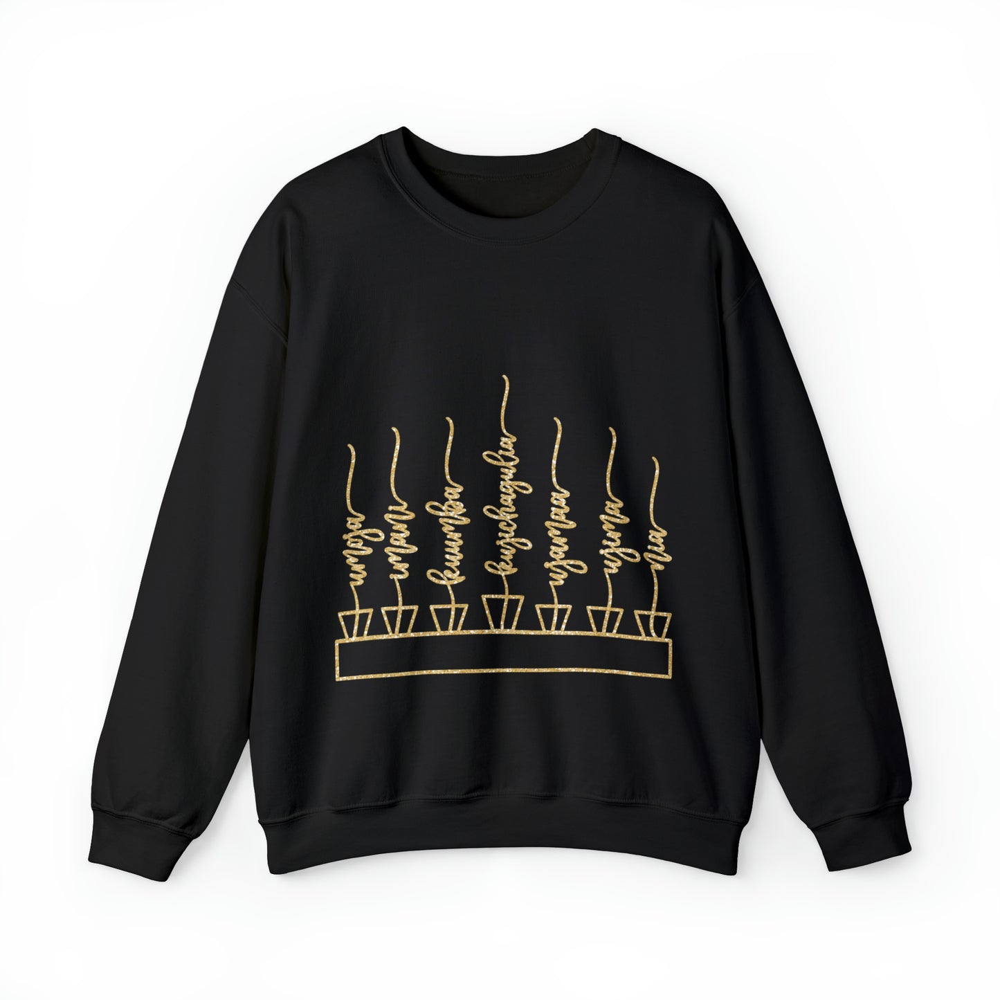 Kwanzaa Kinara with Candles Unisex Heavy Blend™ Crewneck Sweatshirt