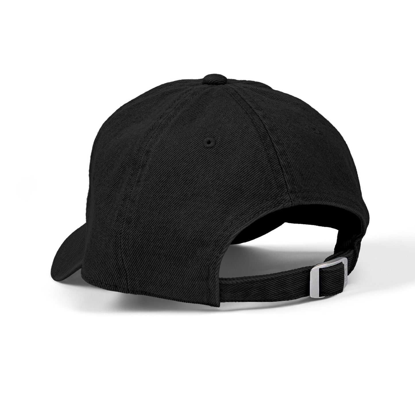 Embroidered Denim Hat - Black Mixed With Black
