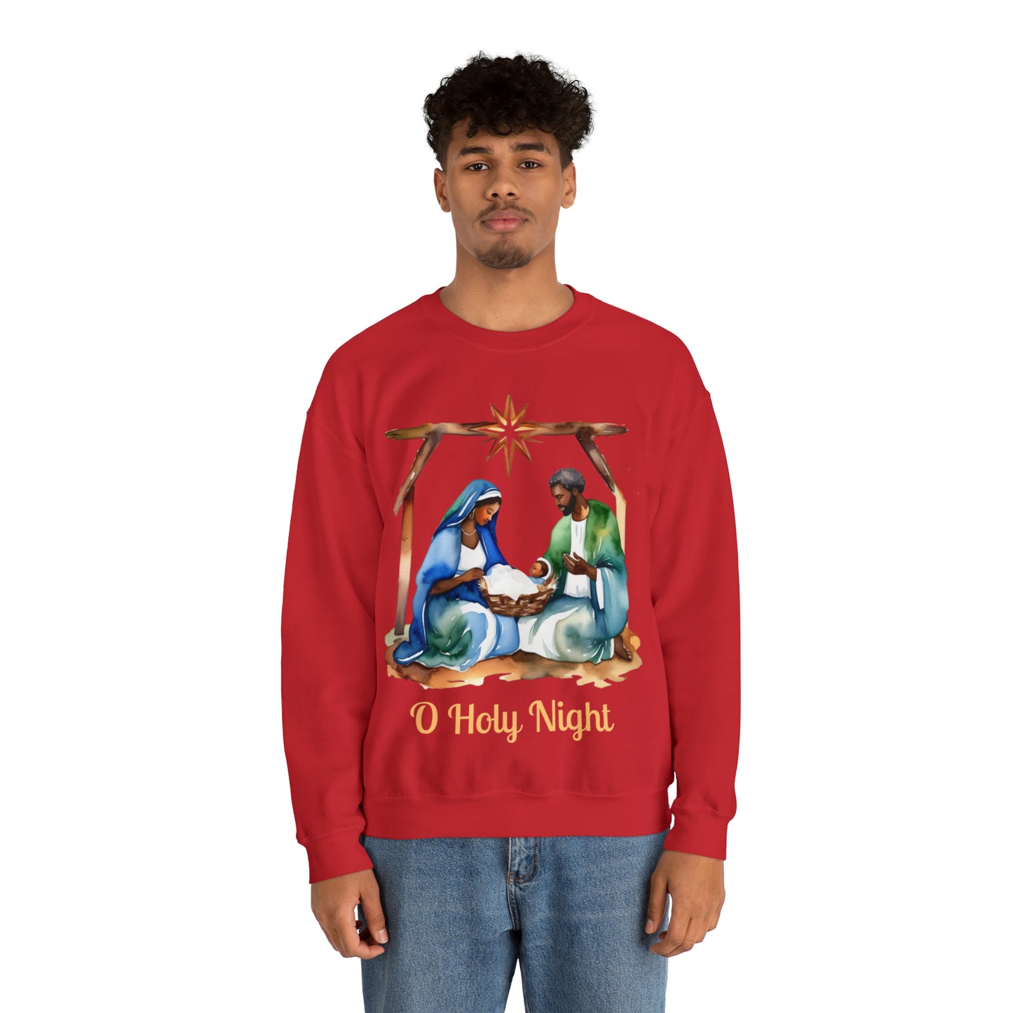 O Holy Night Unisex Heavy Blend™ Crewneck Sweatshirt