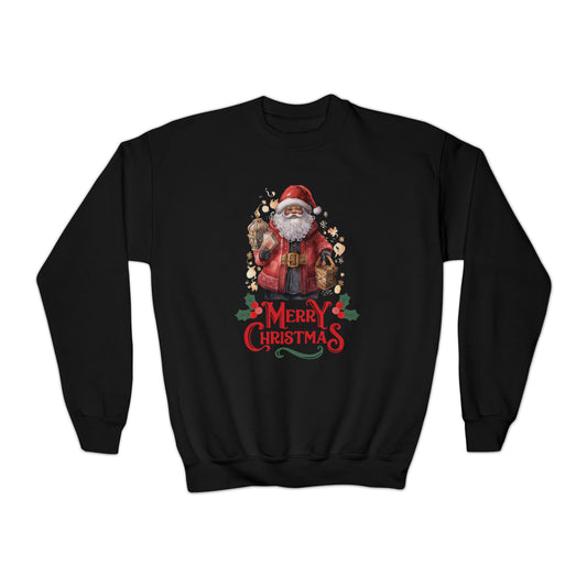 Youth O Santa Crewneck Sweatshirt