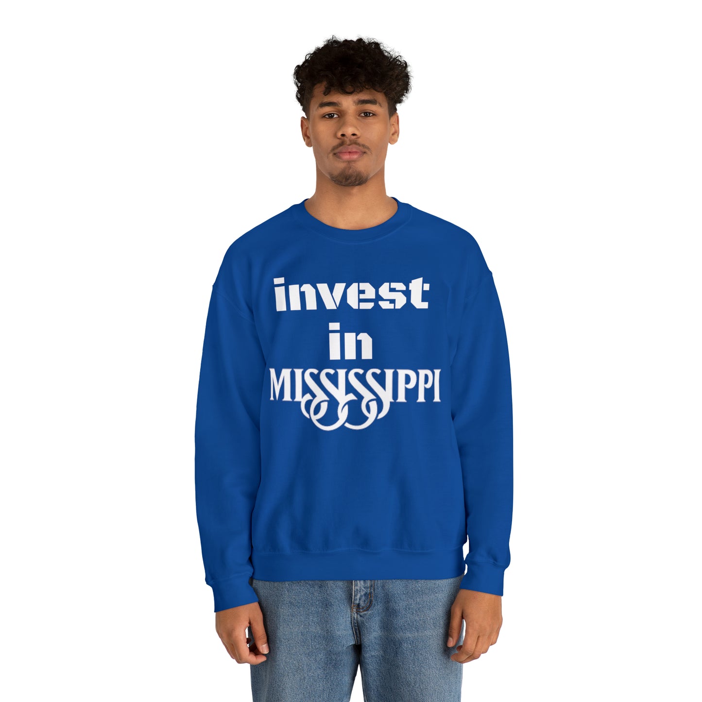 Mississippi Invest Unisex Heavy Blend™ Crewneck Sweatshirt