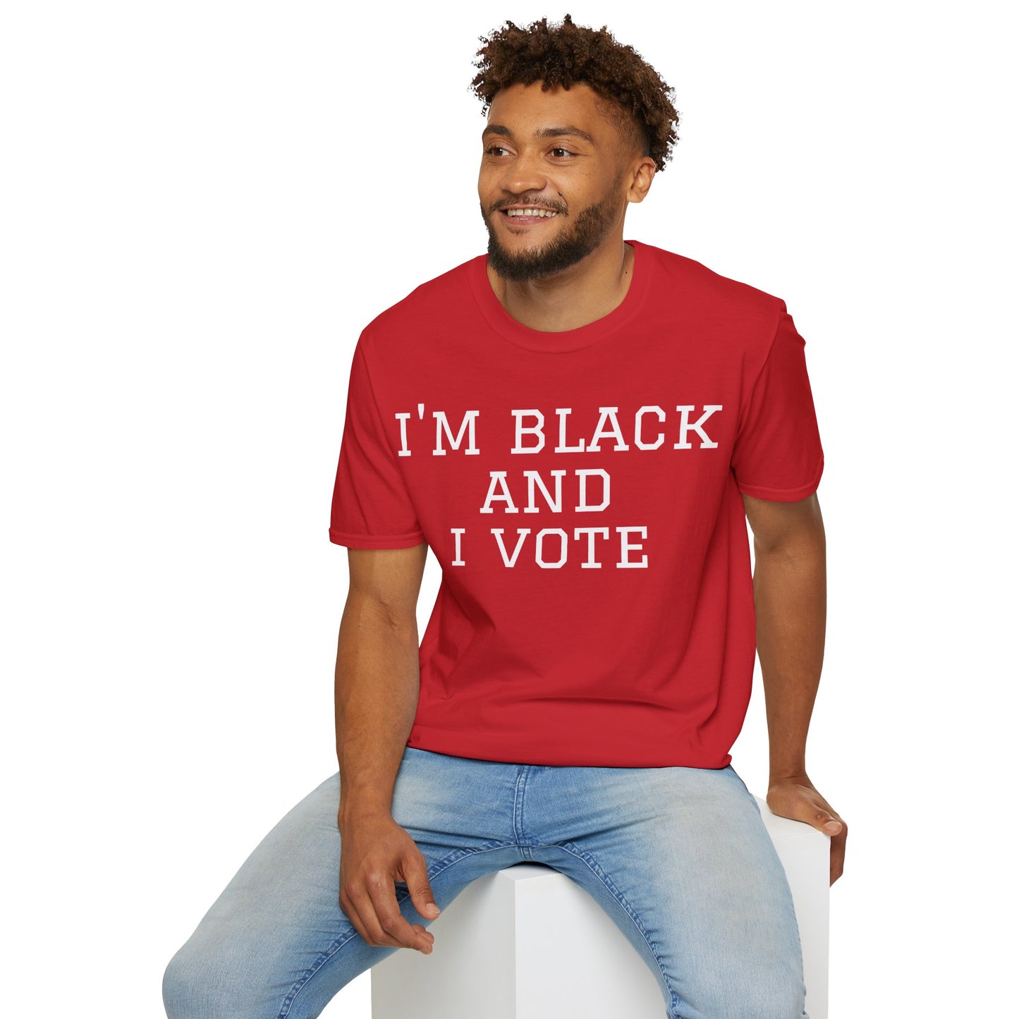 I’m Black and I Vote Unisex Softstyle T-Shirt