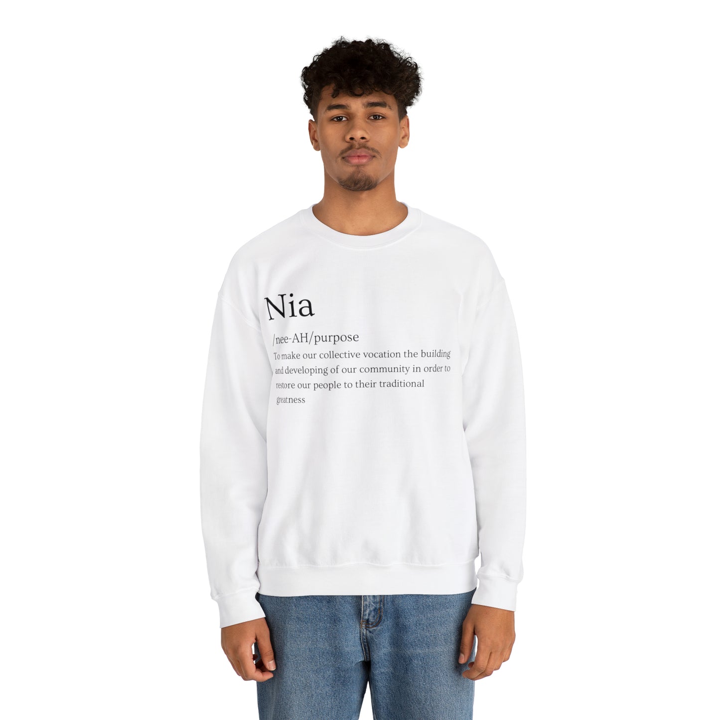 Nia Unisex Heavy Blend™ Crewneck Sweatshirt