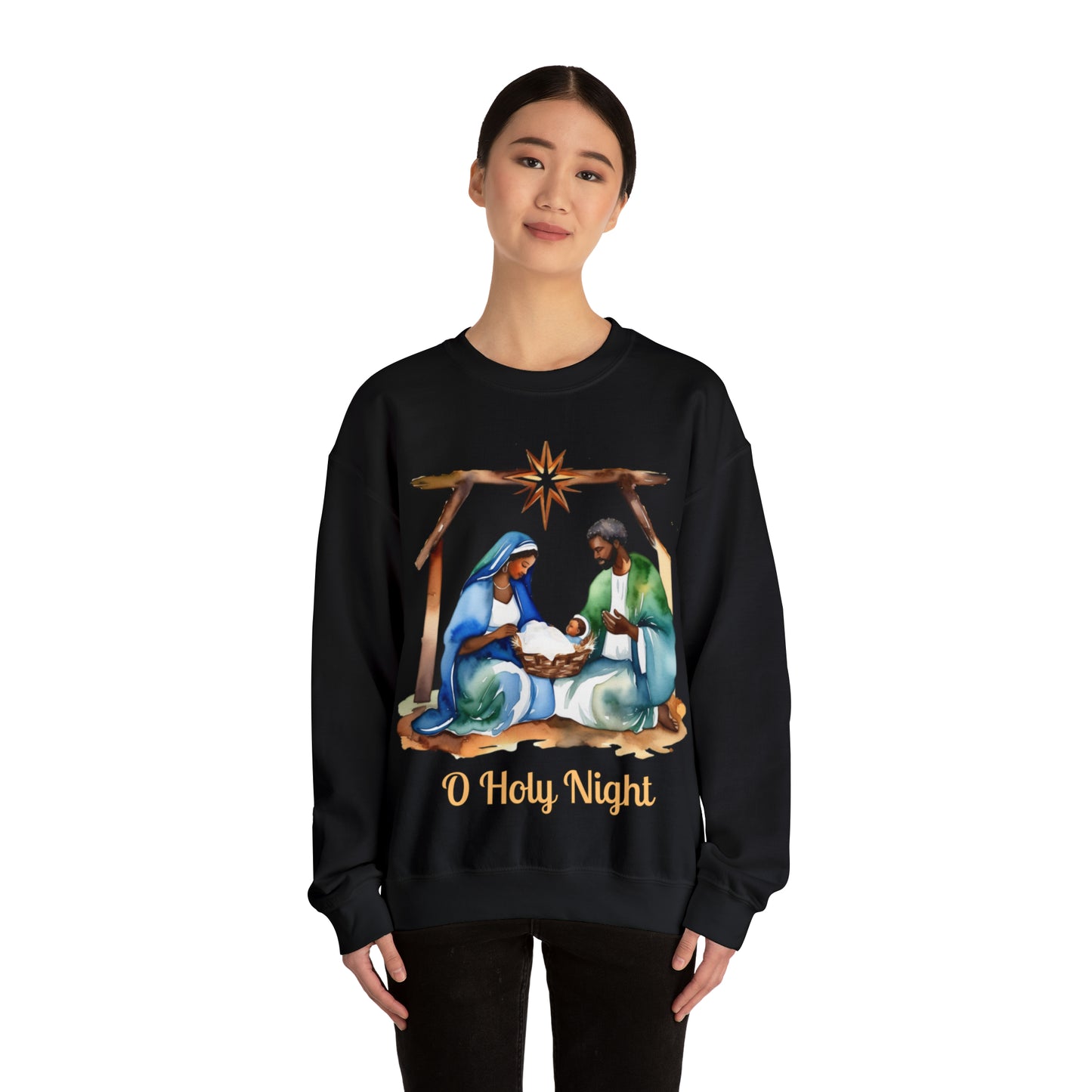 O Holy Night Unisex Heavy Blend™ Crewneck Sweatshirt