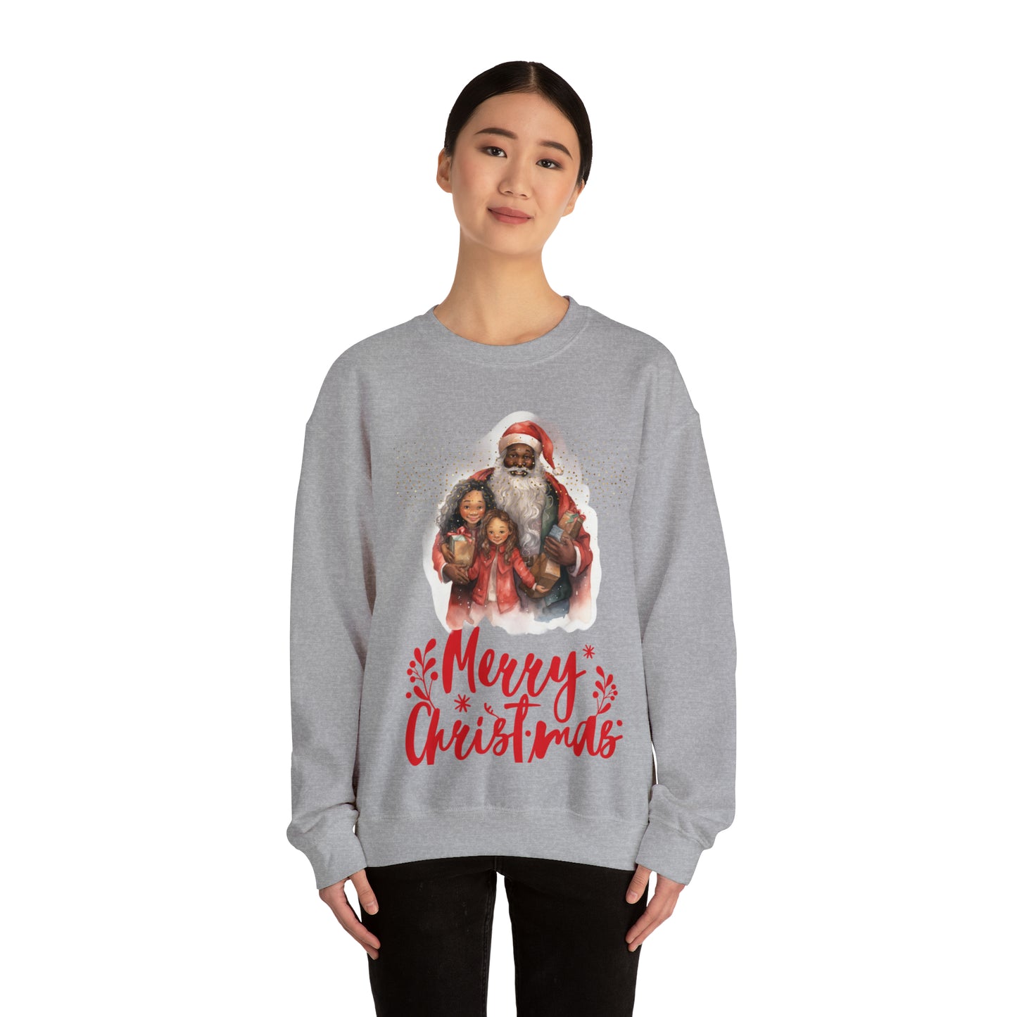 Santa Family Unisex Heavy Blend™ Crewneck Sweatshirt
