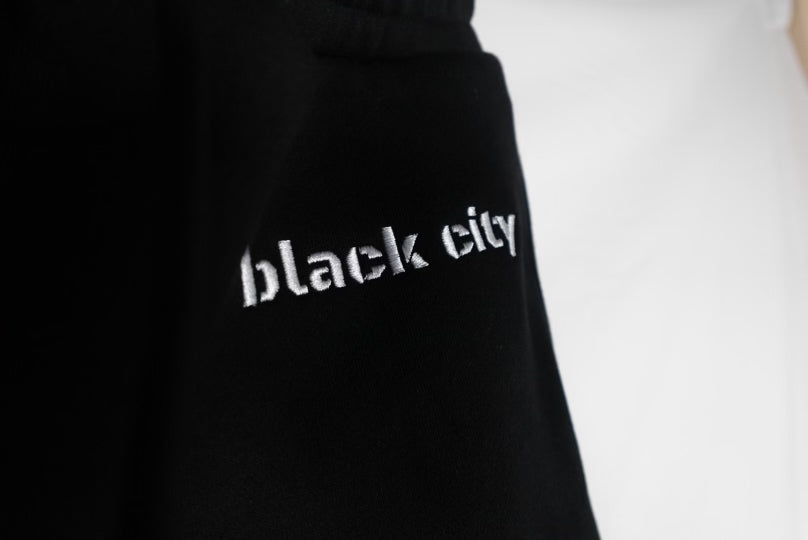 Black City Embroidered Sweatpants