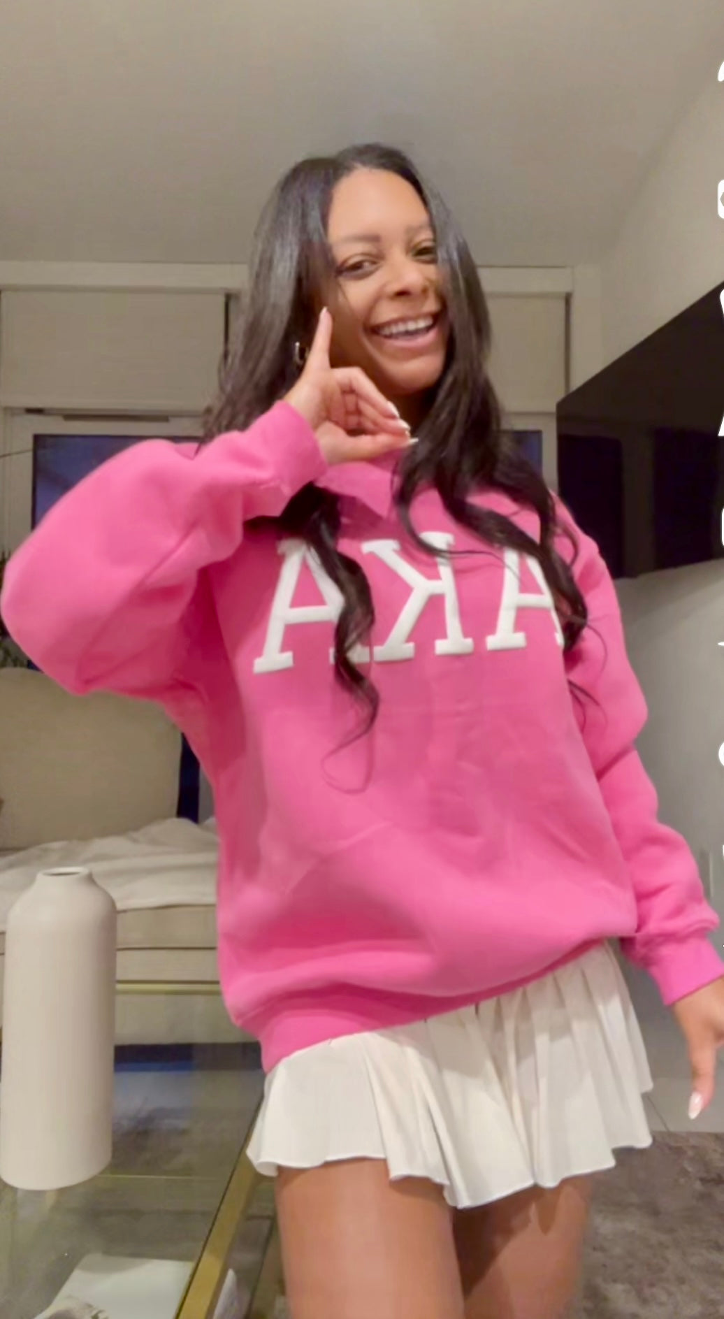 Puff print AKA crewneck